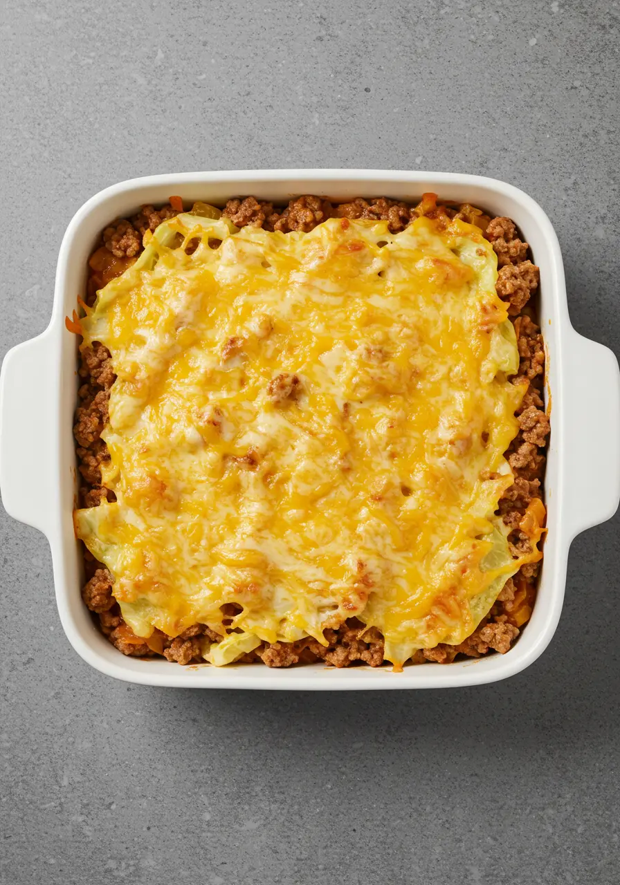 Ground Beef and Cabbage Casserole