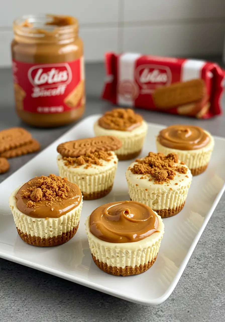 Mini Biscoff Cheesecakes