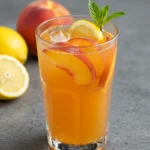 homemade peach lemonade