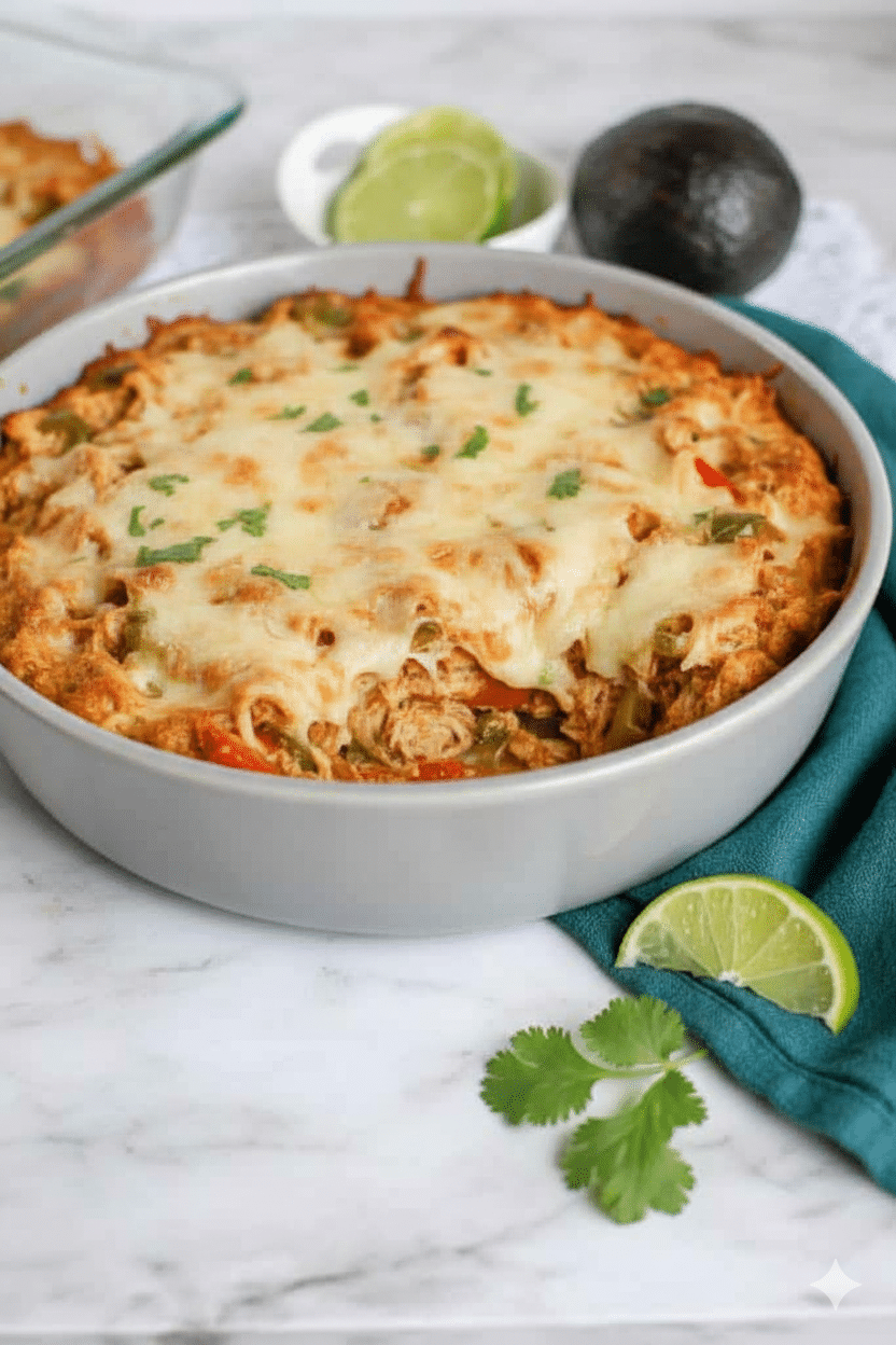 Low Carb Chicken Fajita Casserole