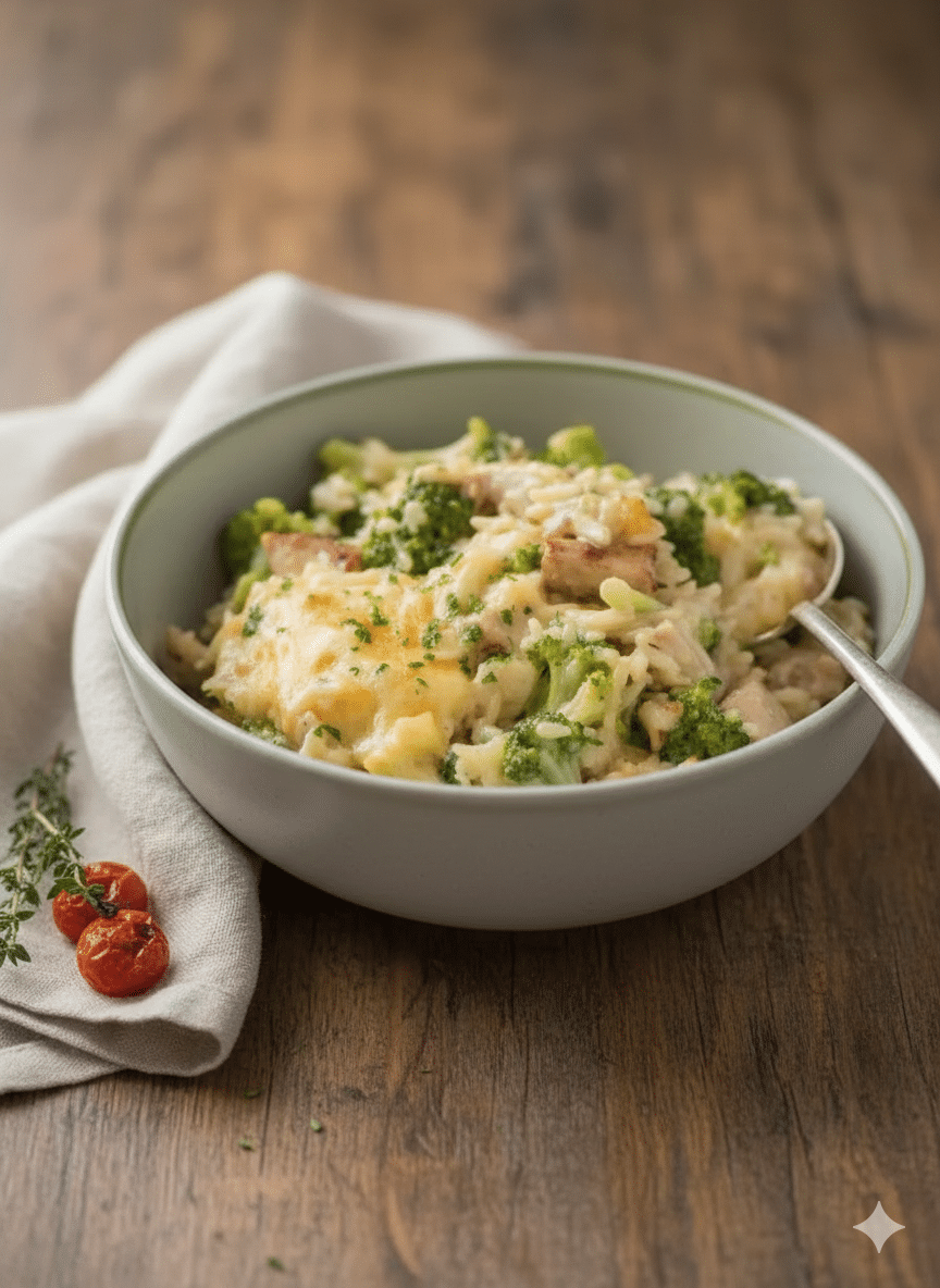 The Ultimate Comfort Dinner: One Pot Chicken Broccoli Rice Casserole
