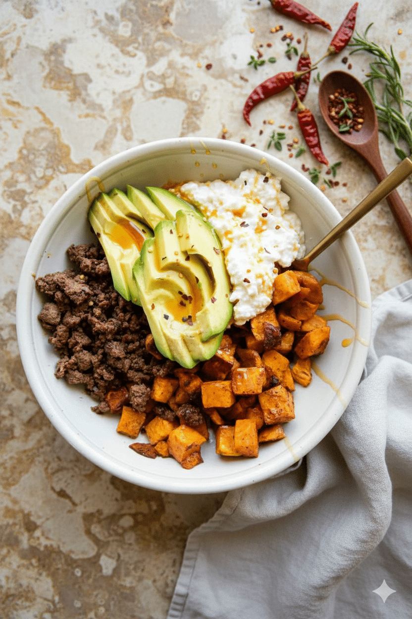 Viral Hot Honey Ground Beef Bowls