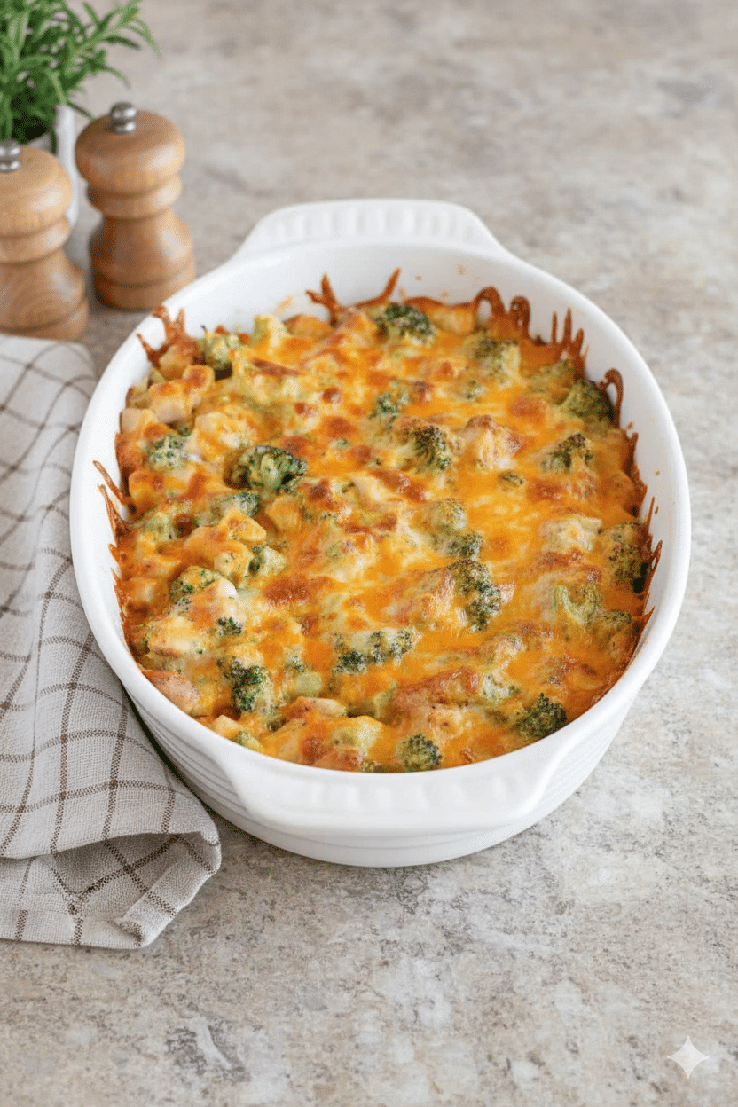 Creamy Chicken Broccoli Bake (Keto & Gluten-Free)