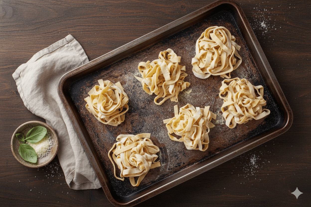 Easy 2-Ingredient Homemade Pasta (No Machine Needed!)