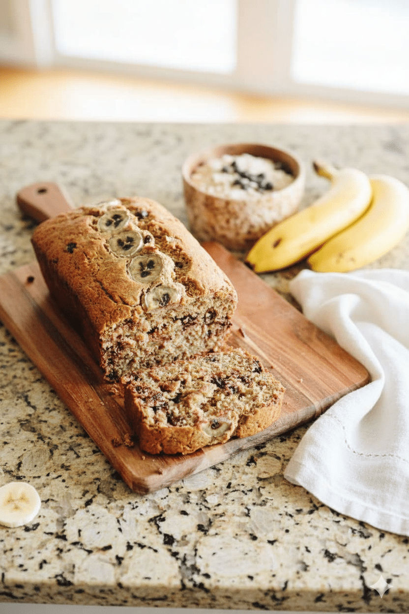 Perfectly Moist Oat Flour Banana Bread (Gluten-Free & Flavor-Packed)