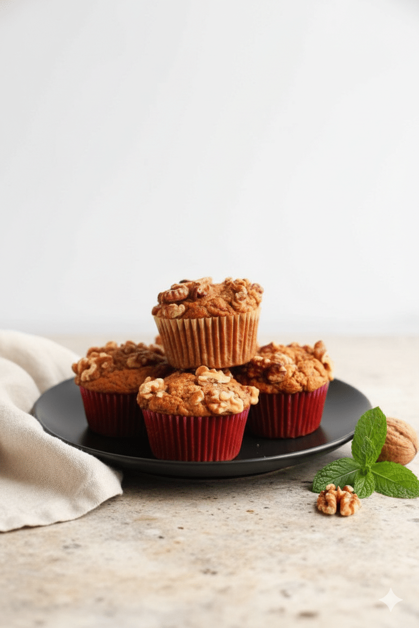 One-Bowl Vegan Banana Nut Muffins (GF)