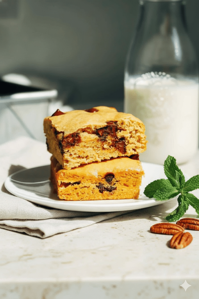 The Ultimate Vegan Blondies (Gluten-Free, Dairy-Free, Oil-Free)