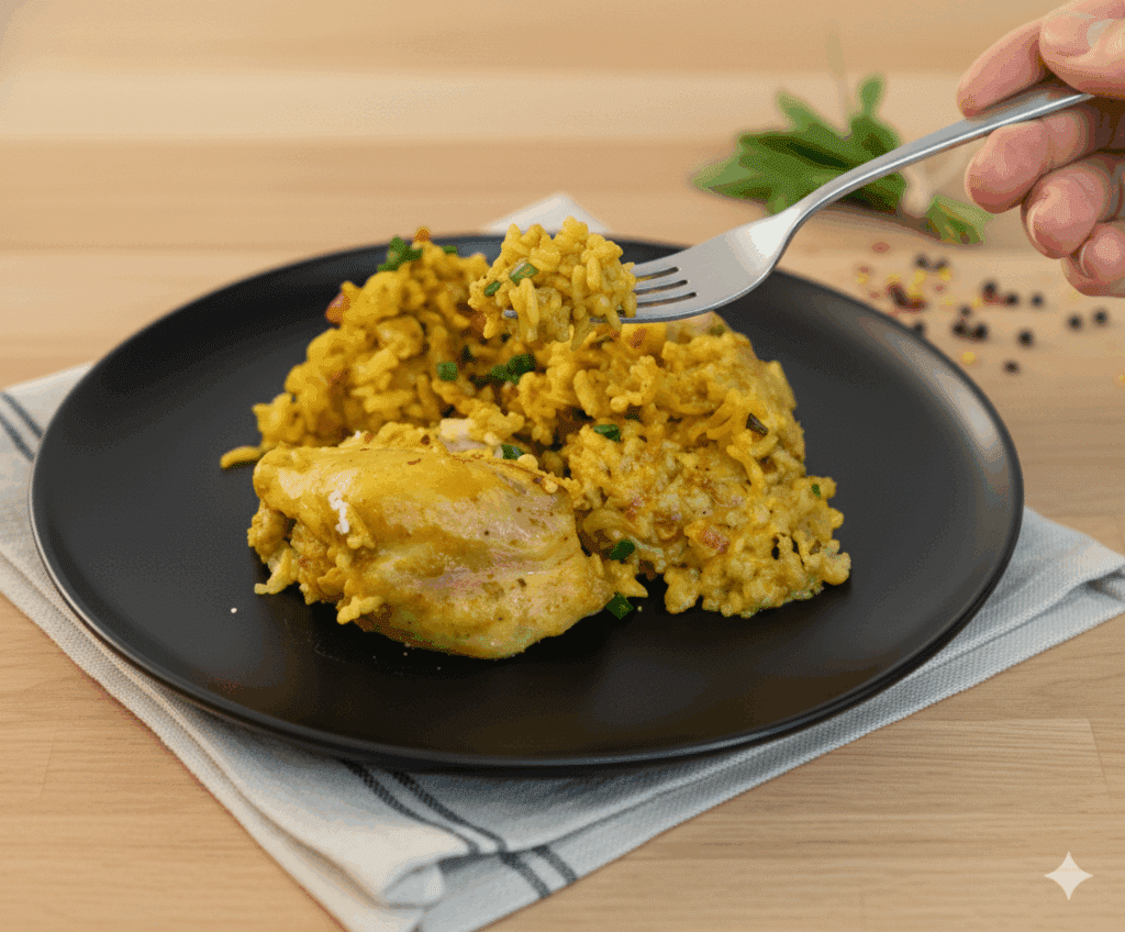 Golden Skillet Turmeric Chicken and Rice: A Comforting, Flavorful Dish Generated Image November 11 2025 2 19PM