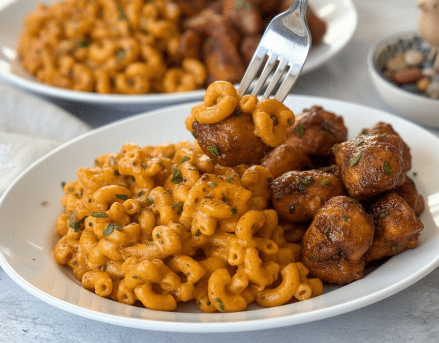 Protein-Packed Honey Garlic Butter Chicken with Cheesy Mac & Cheese Generated Image November 17 2025 2 01PM e1763384805521