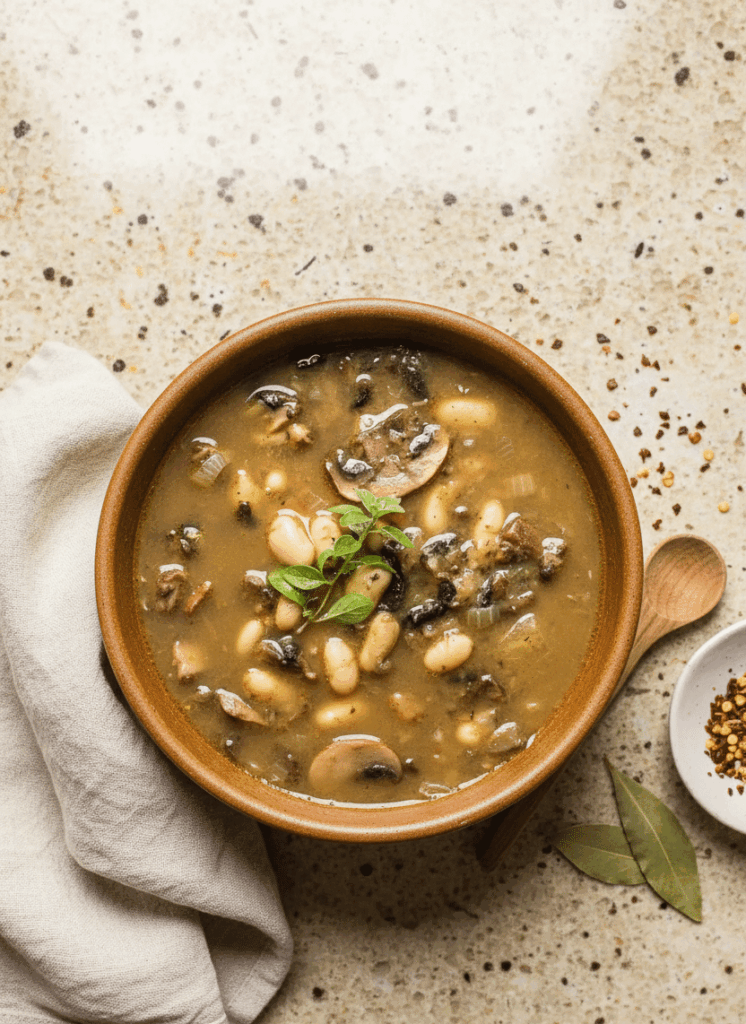 Hearty White Bean and Mushroom Soup: A Cozy Vegan Delight Generated Image November 17 2025 6 52PM e1763402783311