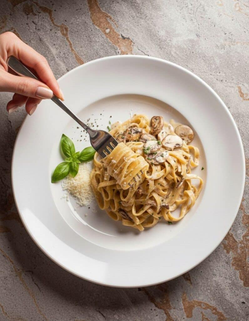 Decadent Creamy Mushroom Pasta: A Quick and Luxurious Meal 5886561814194096968 121