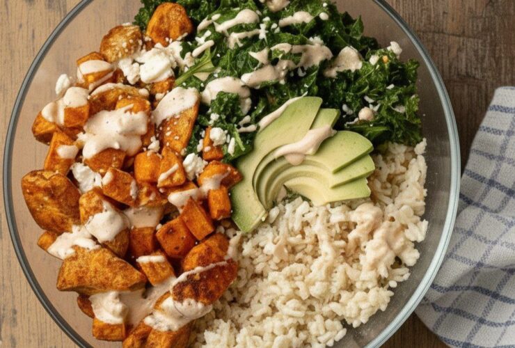 Roasted Chicken, Sweet Potato, and Kale Rice Bowls for Two 5895638359990799187 121