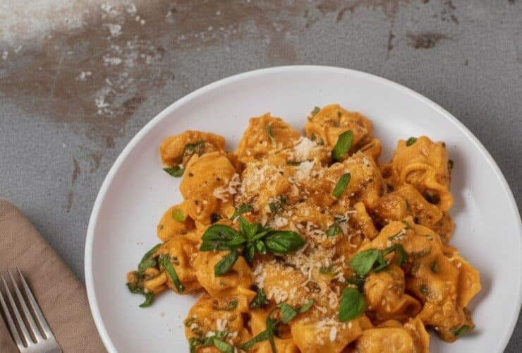 Creamy One-Pan Chicken Tortellini in Tomato Sauce 5915796952203332445 121