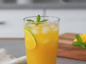 Iced Mango Mint Green Tea with Turmeric 5915796952203332509 121