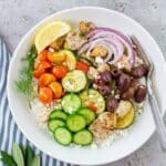 Crispy Air Fryer Greek Chicken Bowls with Fresh Veggies and Tzatziki 5933898259376048960 121