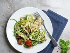 One-Pan Balsamic Chicken with Zucchini Noodles (Low Sodium & Flavor-Packed) 5949524033298697190 121