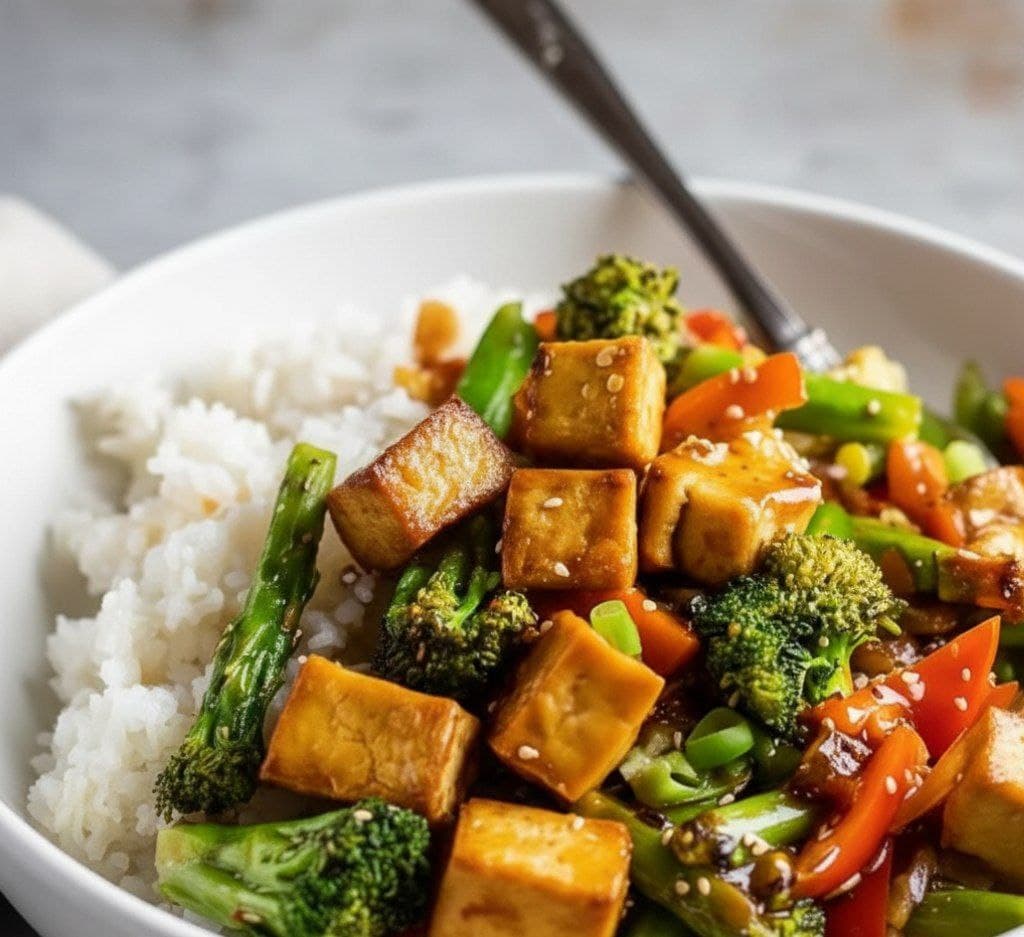 Crispy Tofu Stir Fry with Colorful Vegetables – A Simple, Healthy Plant-Based Meal 5969530802712284018 121