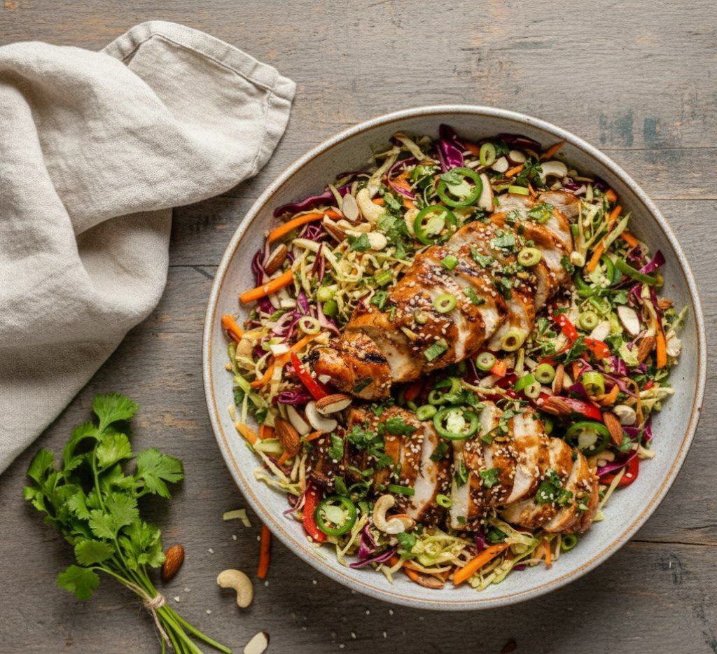 Crunchy Sesame Chicken Cabbage Salad 5980832489460665153 121