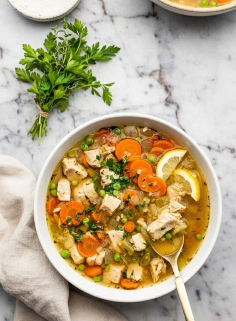 Low-Carb Chicken Soup with Cauliflower Rice (Comforting, Light & Family-Friendly) 5980832489460665172 121