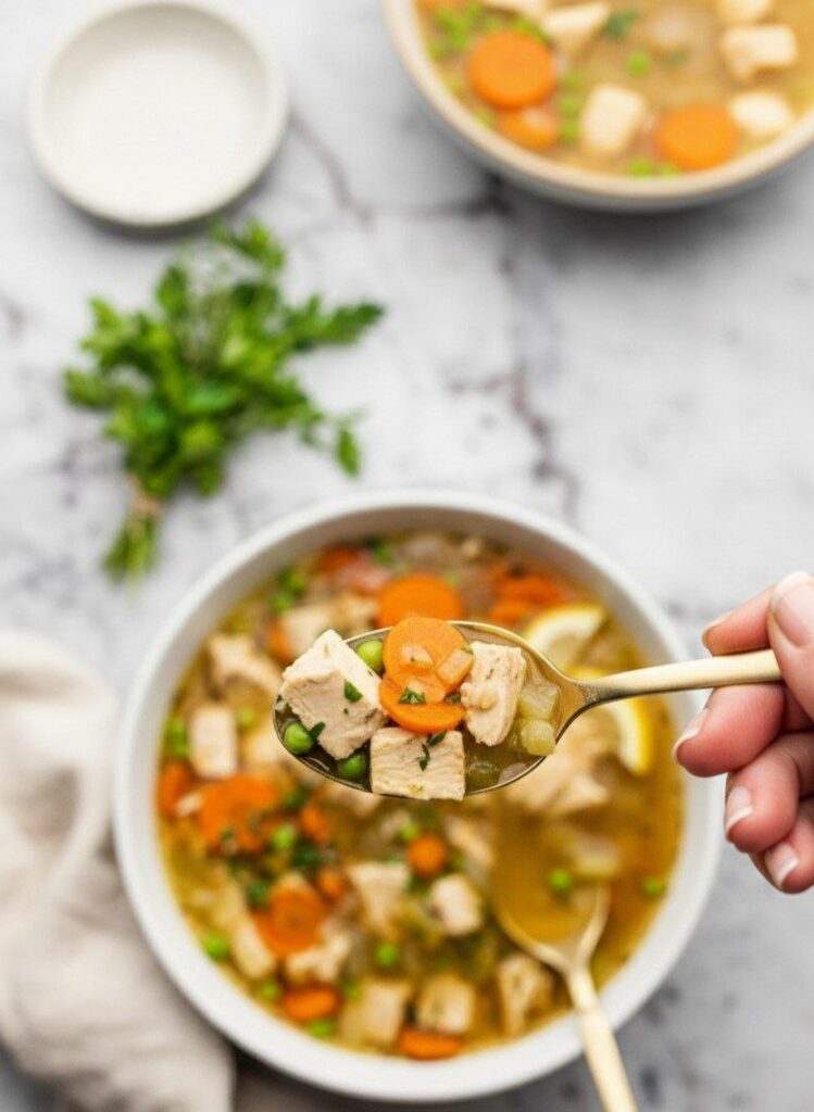 Low-Carb Chicken Soup with Cauliflower Rice (Comforting, Light & Family-Friendly) 5980832489460665173 121