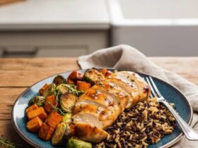 Sheet Pan Maple Dijon Chicken with Sweet Potatoes and Brussels Sprouts unnamed 49 e1769704622727