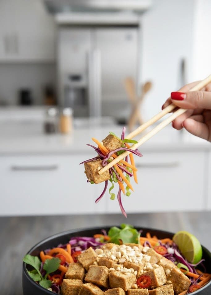 Crunchy Asian Chicken Salad with Creamy Sesame Dressing (Easy & Healthy Lunch) unnamed 1 2 e1770707488350