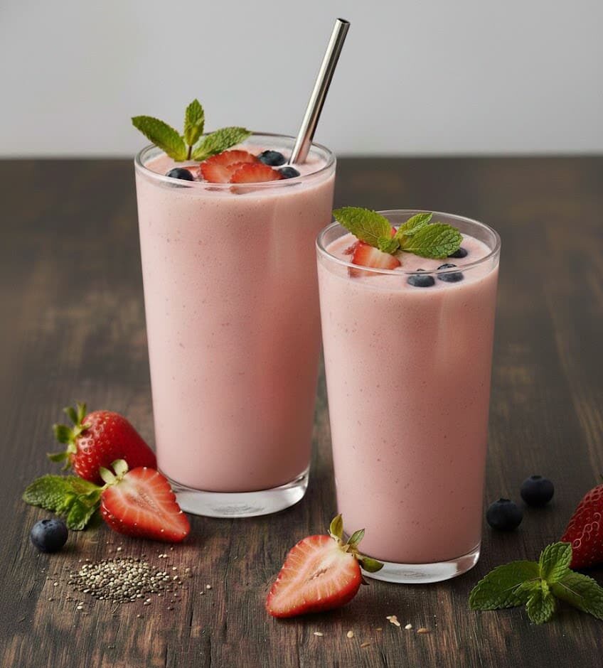 Creamy Strawberry Banana Smoothie Recipe unnamed 13 1 e1770548417964
