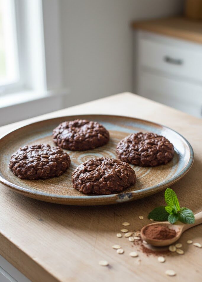 Irresistible Vegan No-Bake Peanut Butter Chocolate Cookies unnamed 22 4 e1771923777732