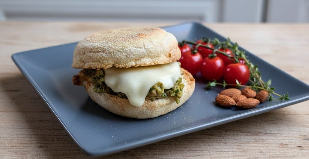 Low Sodium Pesto Egg White Breakfast Sandwich unnamed 4 e1770198152182