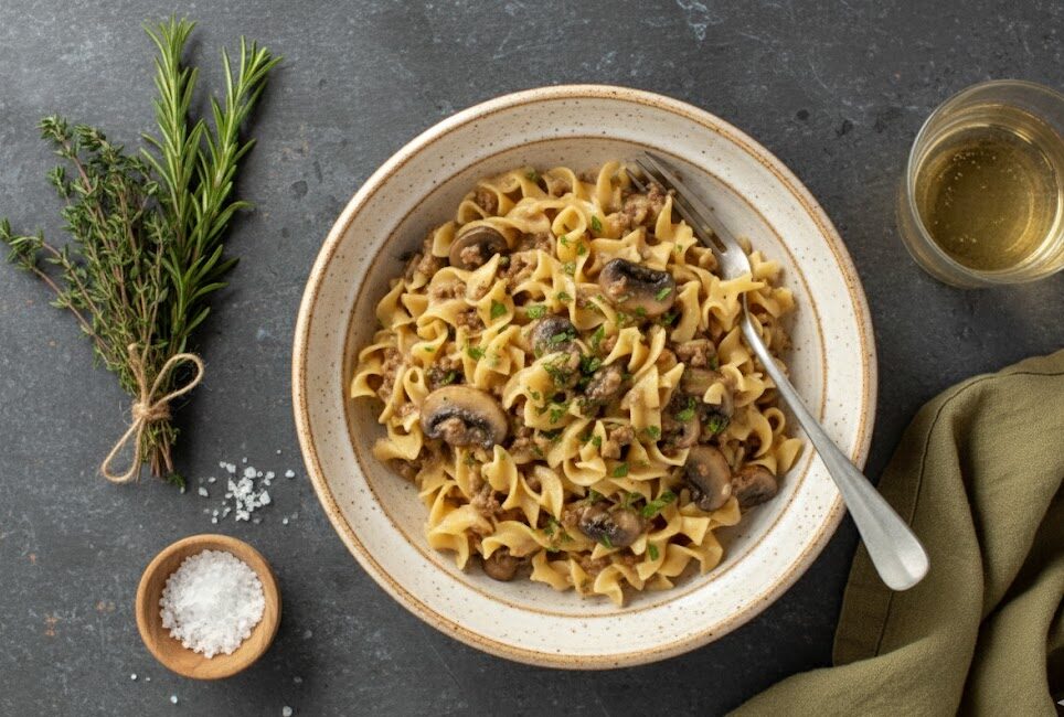 Creamy High Protein Beef Stroganoff: A Comforting Twist on a Classic unnamed 42 1 e1771746509895