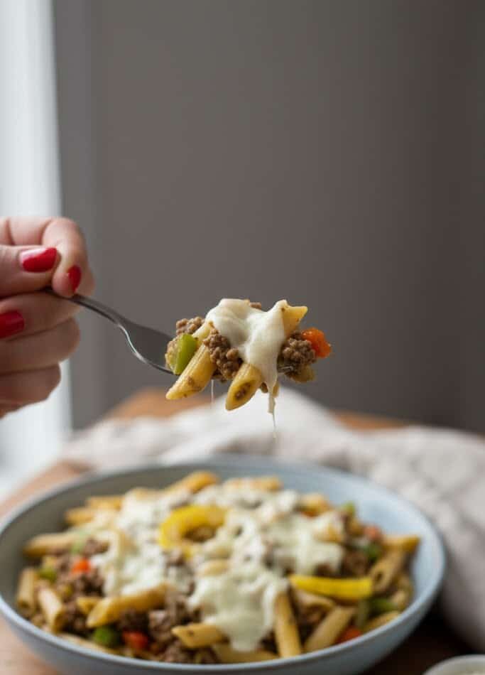 High-Protein Philly Cheesesteak Pasta Skillet unnamed 45 1 e1771747305156