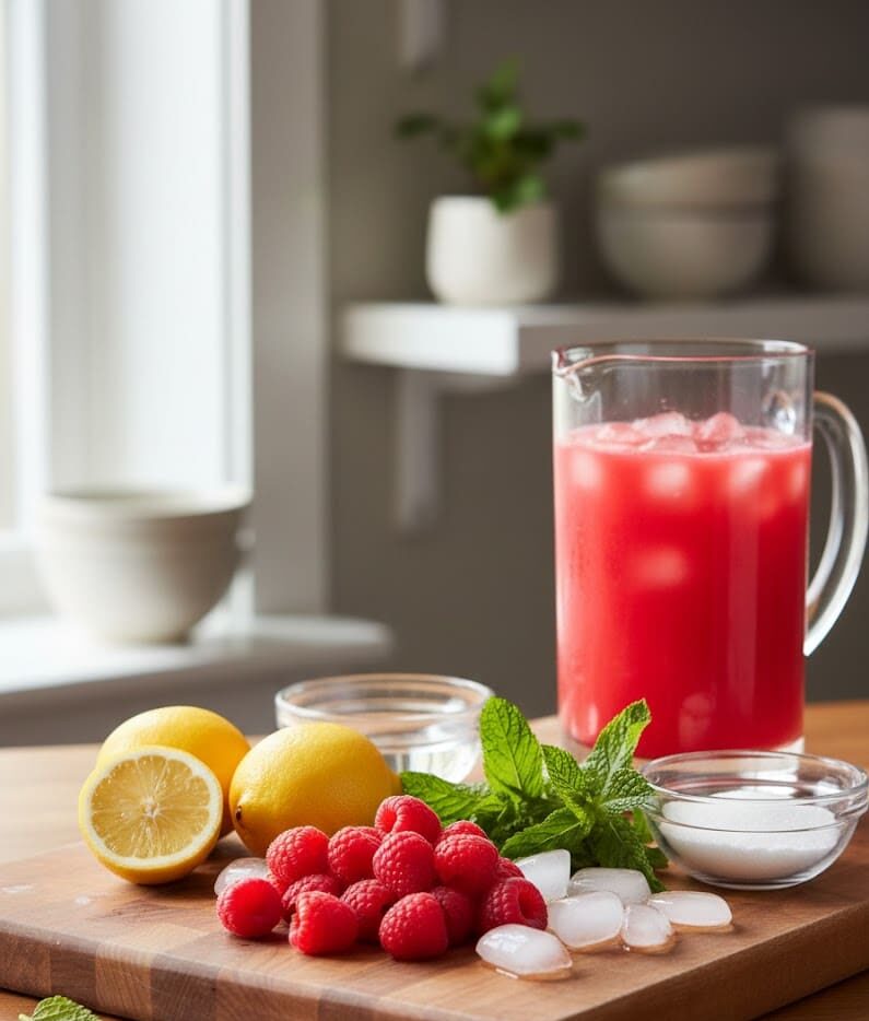 5-Minute Healthy Raspberry Lemonade Refresher (Naturally Sweetened & Hydrating) unnamed 5 3 e1771231971414