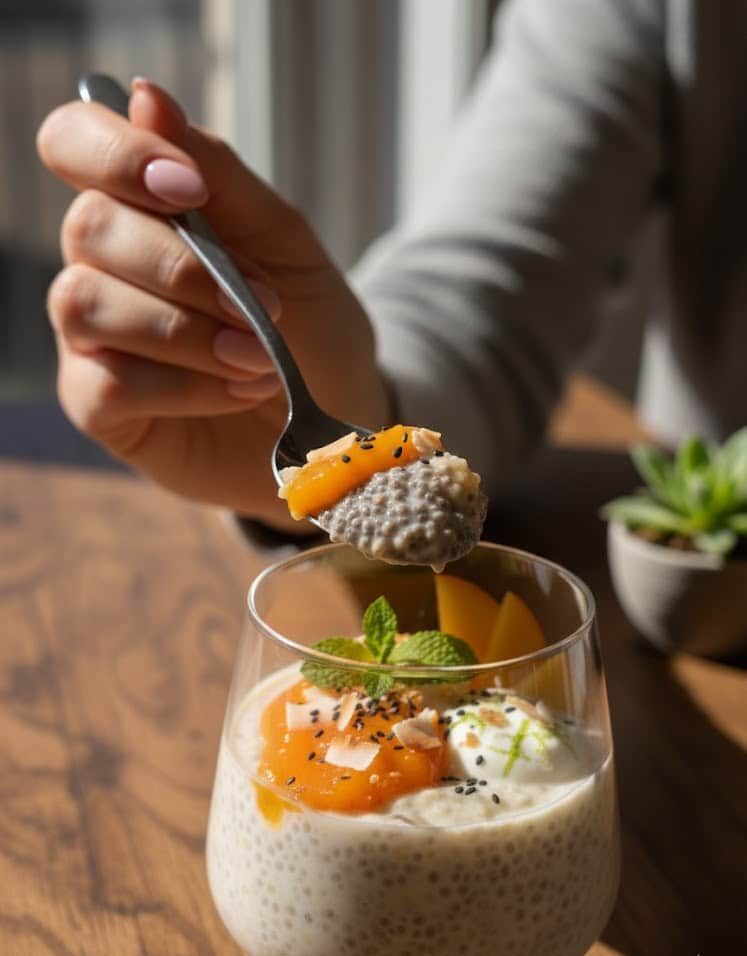 Peaches & Cream Chia Yogurt Parfait: Quick & Healthy Breakfast unnamed 51 e1770034084143