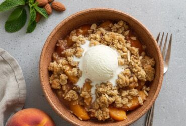 Gluten-Free Peach Crisp with Almond Oat Topping unnamed 6 3 e1771232990107