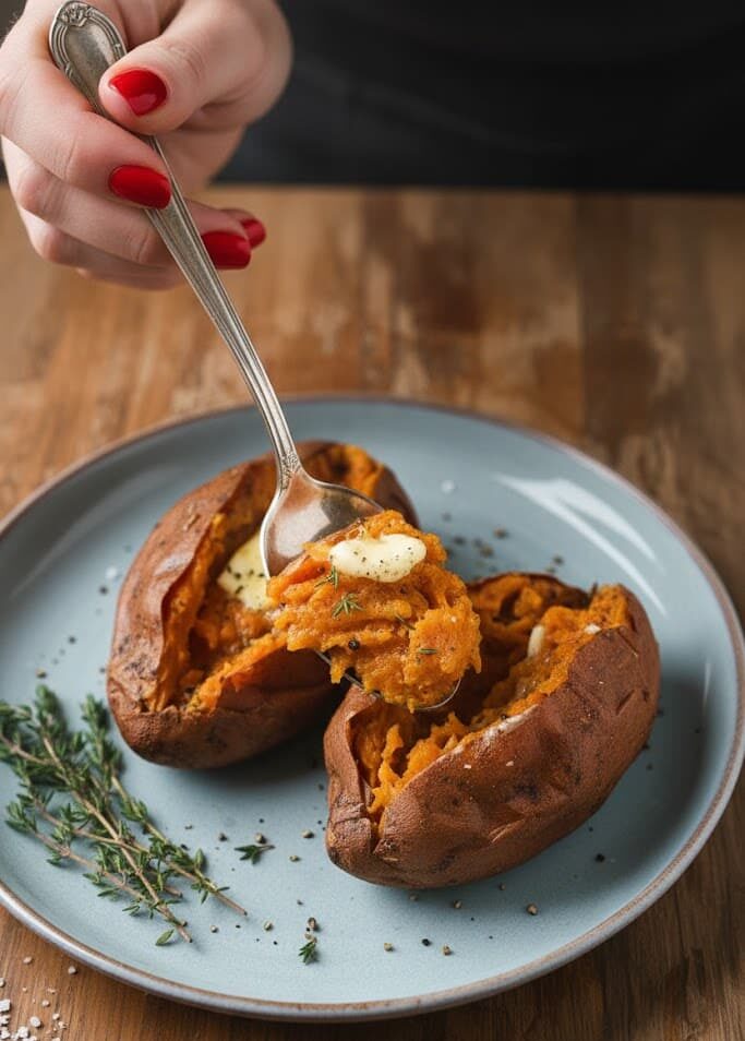 Perfect Air Fryer Baked Sweet Potatoes in 30 Minutes unnamed 79 1 e1771421948606