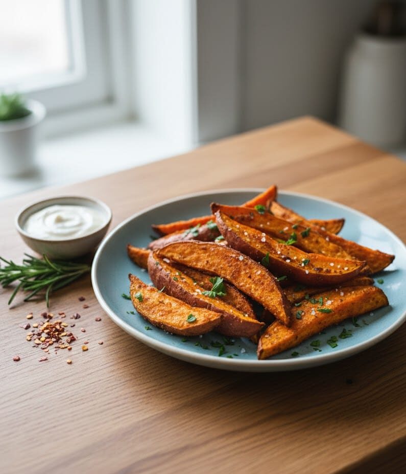 Crispy Air Fryer Sweet Potato Wedges (Easy, Healthy & Ready in 20 Minutes) unnamed 82 1 e1771424290830