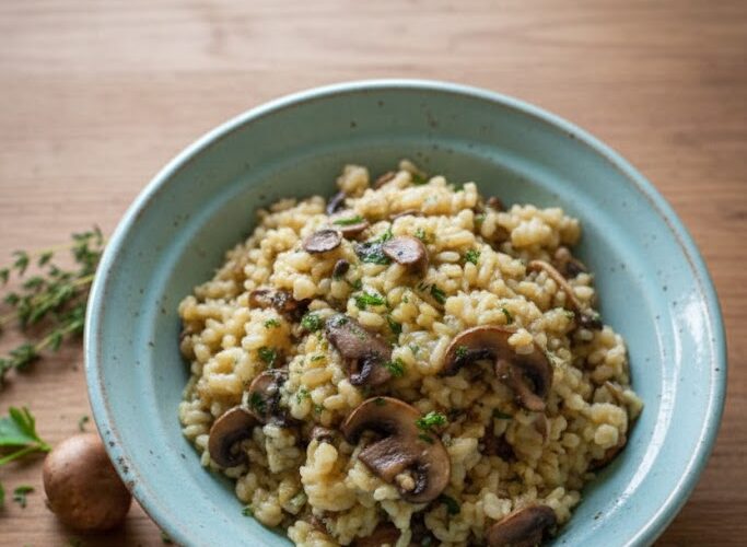 Toasted Brown Rice with Mushrooms and Thyme: A Simple Yet Flavorful Side Dish unnamed 87 e1770917126900