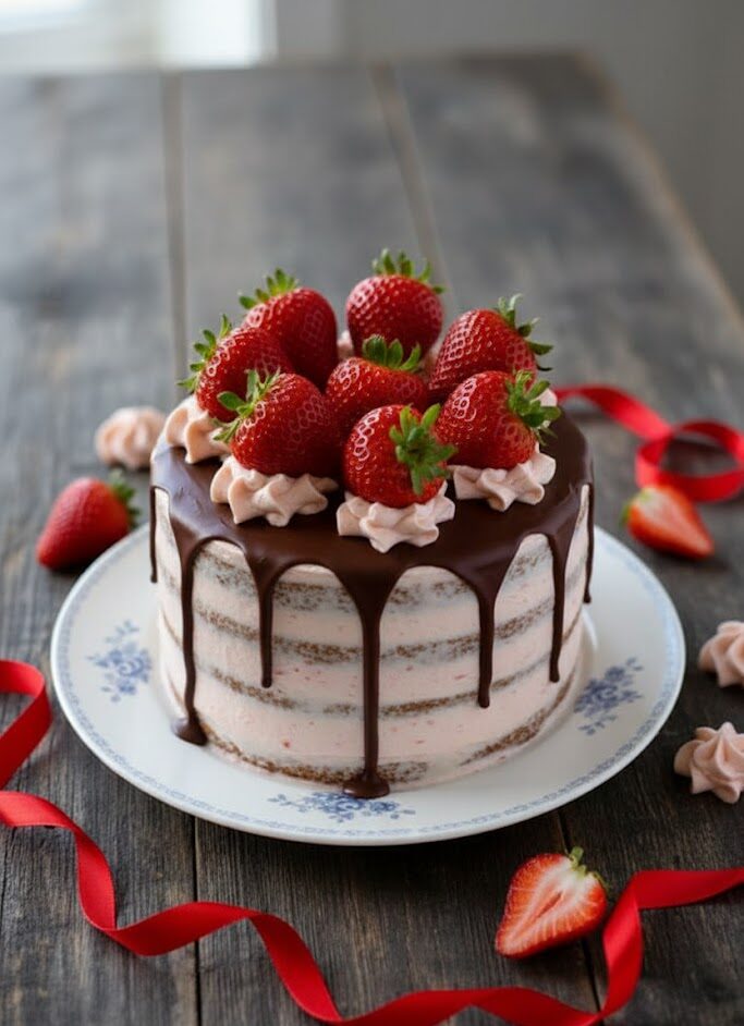 Decadent Sugar-Free Gluten-Free Chocolate Strawberry Cake unnamed 9 4 e1771916611752