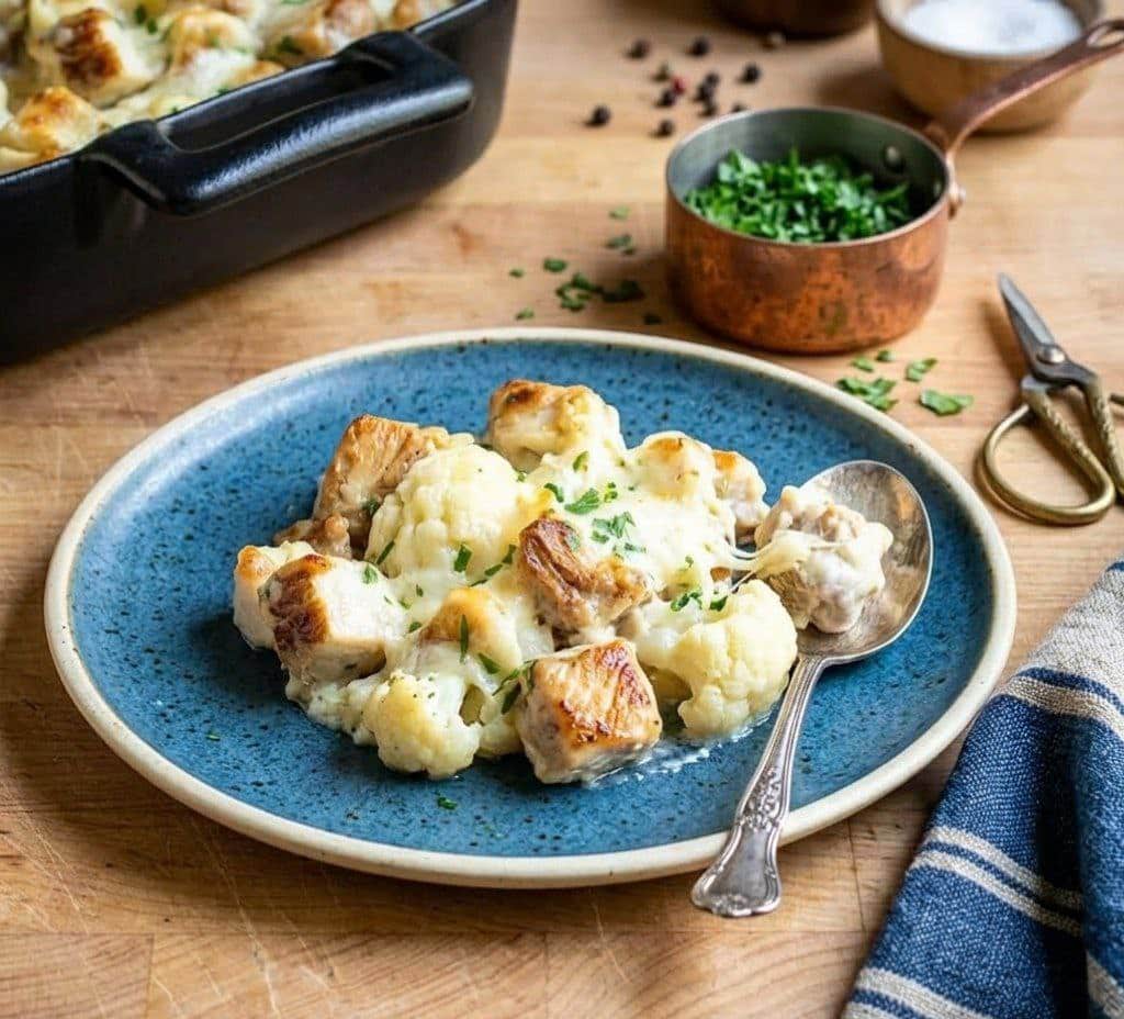 Keto Chicken Alfredo Casserole: Cheesy Low-Carb Comfort Food 5890925286218468522 121