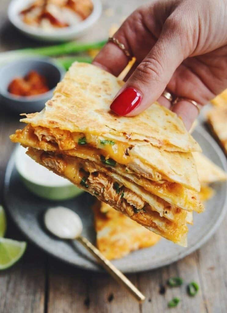 Easy Cheesy Chicken Bacon Ranch Quesadillas 5897706442578398767 121