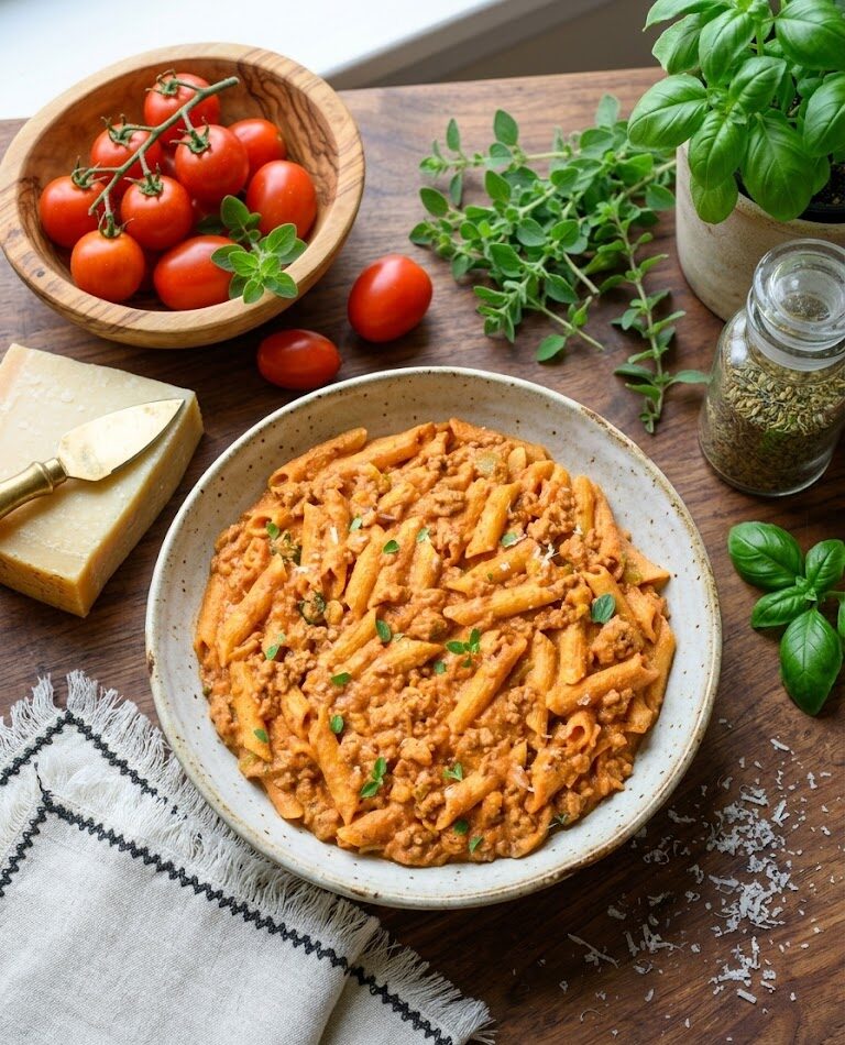 High Protein Creamy Beef Pasta: A Delicious Way to Hit Your Macros c614c8cb 742a 424f b4e6 cf654175d885 e1774799410993