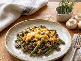 Hamburger Green Bean Casserole with Mushrooms – A Quick and Healthy Family Favorite d11e79df 3427 443b afd8 8967c6db2cc3 e1774962964738