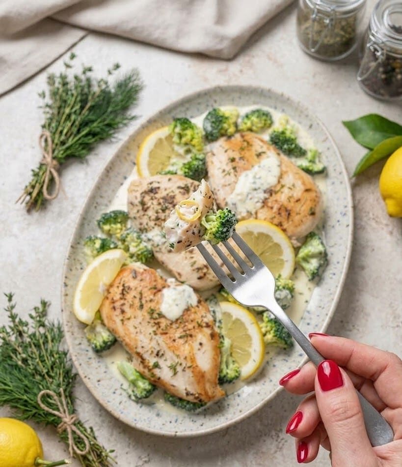 Creamy Dill Chicken Skillet with Broccoli unnamed 1 3 e1773111395356