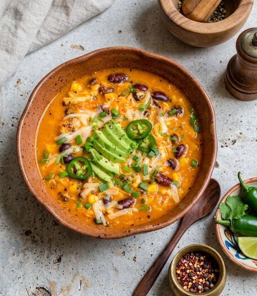 Creamy Chicken Enchilada Soup: A Comforting and Flavorful One-Pot Meal unnamed 12 4 e1773299145514