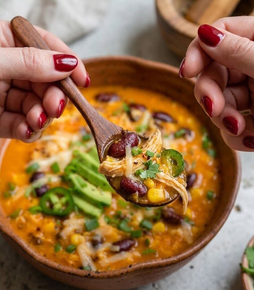 Creamy Chicken Enchilada Soup: A Comforting and Flavorful One-Pot Meal unnamed 13 4 e1773299177714