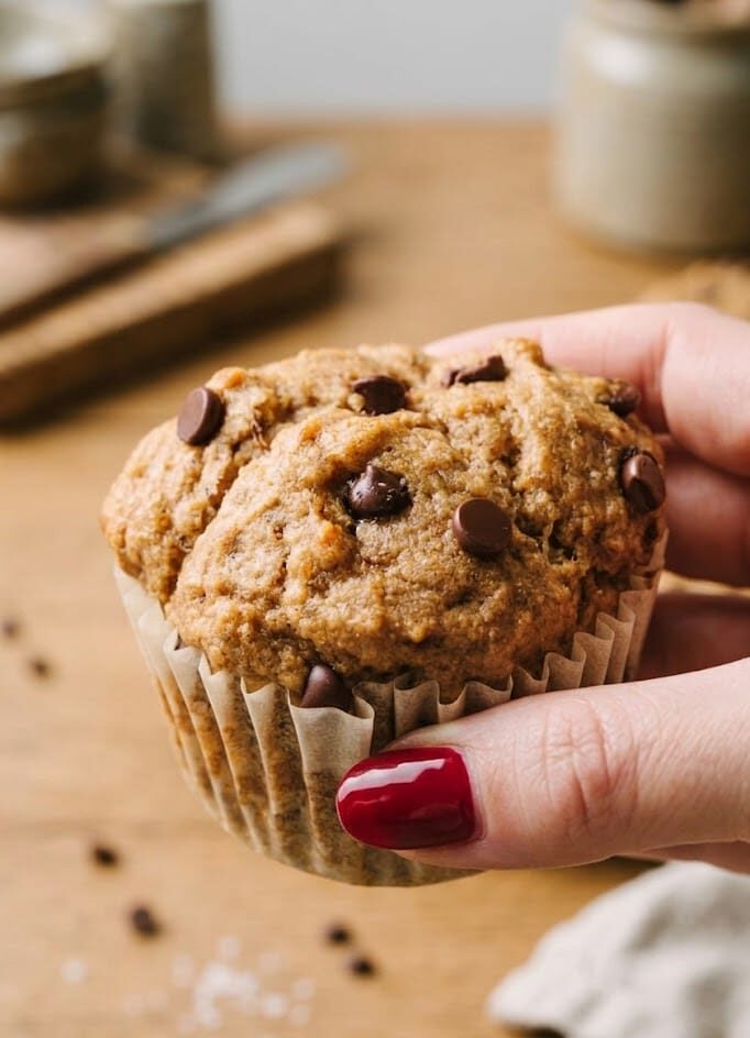 Vegan Banana Chocolate Chip Muffins (Healthy + Easy) unnamed 19 5 e1774273559145