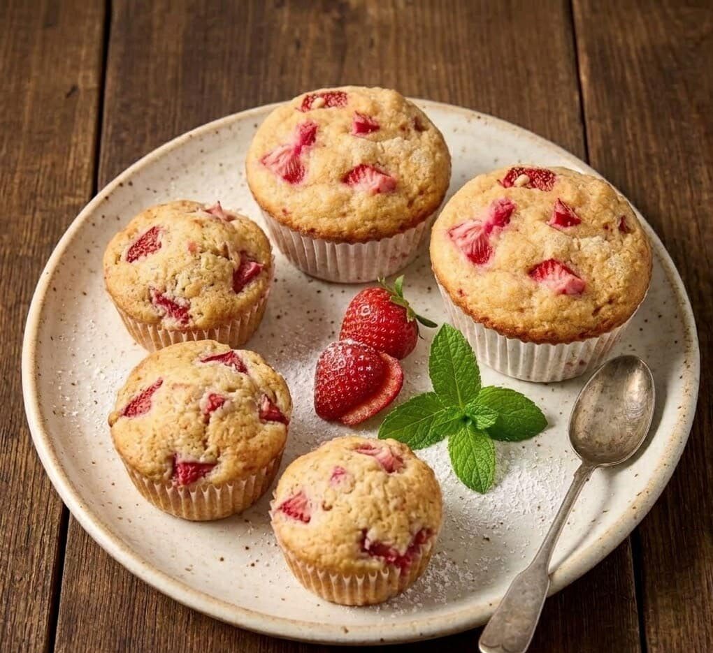 High-Protein Strawberry Muffins: A Soft, Fruity Breakfast Bake unnamed 2 2 e1772948587502