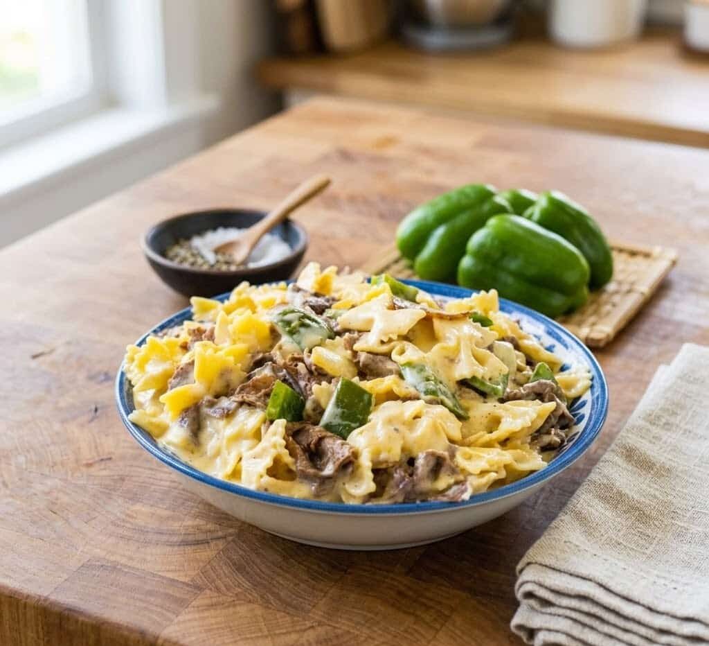 Philly Cheesesteak Mac and Cheese unnamed 2 5 e1774262534624