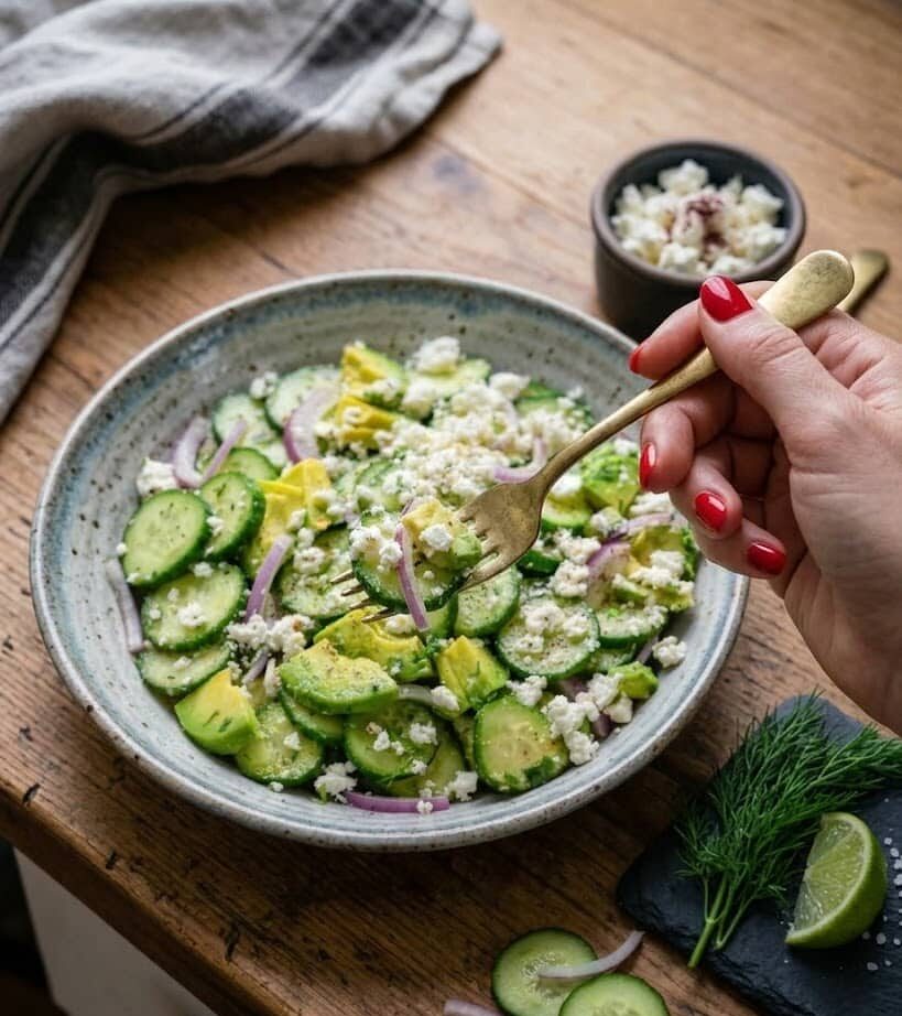 Cucumber Avocado Feta Salad: A Fresh and Creamy Delight unnamed 25 2 e1773124999729