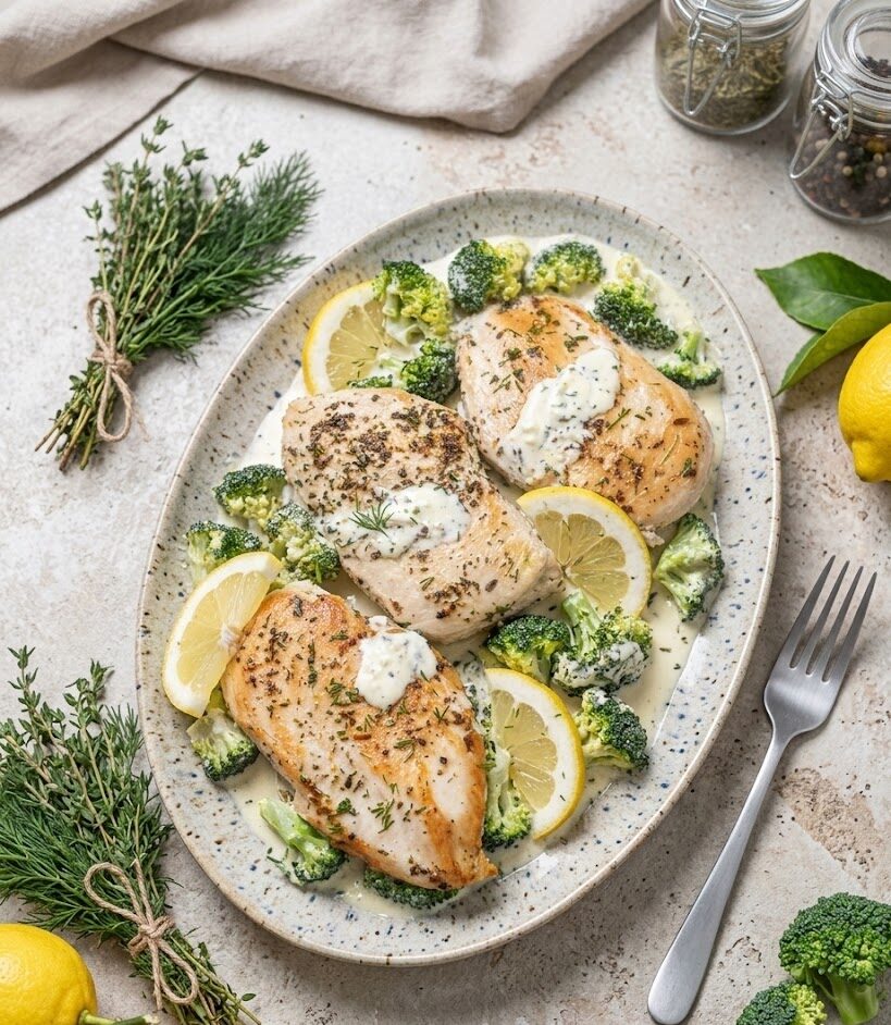 Creamy Dill Chicken Skillet with Broccoli unnamed 30 e1773111346630